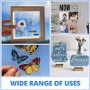 imageHTVRONT Clear Plastic Sheet 10 Pack  11x14 x 004quot PET Plastic Sheet Hard Acrylic Sheets Easy to Cut Clear Plastic Panel for DIY Materials Handicrafts Home Decoration8x10