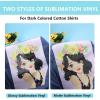 imageHTVRONT Clear Sublimation HTV Matte  12quot X 5FT Upgraded Sublimation Vinyl  Wash Durable Clear Dye Sub HTV for LightColored Cotton FabricDarkGlossy
