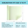 imageHTVRONT Clear Sublimation HTV Matte  12quot X 5FT Upgraded Sublimation Vinyl  Wash Durable Clear Dye Sub HTV for LightColored Cotton FabricDarkGlossy