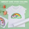 imageHTVRONT Clear Sublimation HTV Matte  12quot X 5FT Upgraded Sublimation Vinyl  Wash Durable Clear Dye Sub HTV for LightColored Cotton FabricLightmatte