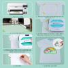 imageHTVRONT Clear Sublimation HTV Matte  12quot X 5FT Upgraded Sublimation Vinyl  Wash Durable Clear Dye Sub HTV for LightColored Cotton FabricLightmatte
