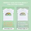 imageHTVRONT Clear Sublimation HTV Matte  12quot X 5FT Upgraded Sublimation Vinyl  Wash Durable Clear Dye Sub HTV for LightColored Cotton FabricLightmatte