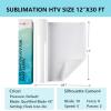 imageHTVRONT Clear Sublimation HTV Vinyl Matte 12quot X 20FT  Sublimation Vinyl High Transfer Rate  Bright Smooth Washable HTV for TShirtHatPillowBagDarkMatte
