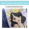 imageHTVRONT Clear Sublimation HTV Vinyl Matte 12quot X 20FT  Sublimation Vinyl High Transfer Rate  Bright Smooth Washable HTV for TShirtHatPillowBagDarkMatte