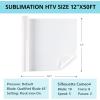 imageHTVRONT Clear Sublimation HTV Vinyl Matte 12quot X 20FT  Sublimation Vinyl High Transfer Rate  Bright Smooth Washable HTV for TShirtHatPillowBagMatte