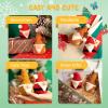 imageHTVRONT Crochet Kit for Beginners  Starter Crochet Kits with Video Tutorials Beginner Crochet Kit for Adults Kids Gift  Learn to Crochet Stuffed Animals Knitting Kit Penguin Family30 YarnChristmasA