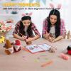 imageHTVRONT Crochet Kit for Beginners  Starter Crochet Kits with Video Tutorials Beginner Crochet Kit for Adults Kids Gift  Learn to Crochet Stuffed Animals Knitting Kit Penguin Family30 YarnChristmasA
