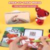 imageHTVRONT Crochet Kit for Beginners  Starter Crochet Kits with Video Tutorials Beginner Crochet Kit for Adults Kids Gift  Learn to Crochet Stuffed Animals Knitting Kit Penguin Family30 YarnFox