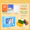 imageHTVRONT Crochet Kit for Beginners  Starter Crochet Kits with Video Tutorials Beginner Crochet Kit for Adults Kids Gift  Learn to Crochet Stuffed Animals Knitting Kit Penguin Family30 YarnSucculentB