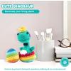 imageHTVRONT Crochet Kit for Beginners  Starter Crochet Kits with Video Tutorials Beginner Crochet Kit for Adults Kids Gift  Learn to Crochet Stuffed Animals Knitting Kit Penguin Family30 YarnDinosaur