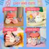 imageHTVRONT Crochet Kit for Beginners  Starter Crochet Kits with Video Tutorials Beginner Crochet Kit for Adults Kids Gift  Learn to Crochet Stuffed Animals Knitting Kit Penguin Family30 YarnBirthday Party