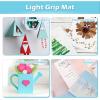 imageHTVRONT Cutting Mat 5 Pack Cutting Mat 12x12Standard Light Strong FabricGrip Compatible with Cricut Maker 3Maker 4MakerExplore 34Air 2One Variety Adhesive Sticky Cutting Mats AccessoriesLight Grip12X122PACK