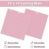 imageHTVRONT Cutting Mat 5 Pack Cutting Mat 12x12Standard Light Strong FabricGrip Compatible with Cricut Maker 3Maker 4MakerExplore 34Air 2One Variety Adhesive Sticky Cutting Mats AccessoriesFabric Grip12X122PACK