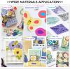 imageHTVRONT Cutting Mat 8 Pcs Cutting Mat 12x12Standard Light Strong FabricGrip Compatible with Cricut Maker 3Maker 4MakerExplore 34Air 2One Variety Adhesive Sticky Cutting Mats AccessoriesGreen Purple Pink Blue