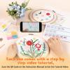 imageHTVRONT Embroidery Kit for Beginners 3 Pcs 14 Stitches and 9 Flower Practice Samplers PrePrinted Patterns Step by Step Video Beginner Embroidery Kit for Adults for Gift for WomenBeaded Patterns