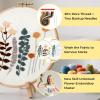imageHTVRONT Embroidery Kit for Beginners 3 Pcs 14 Stitches and 9 Flower Practice Samplers PrePrinted Patterns Step by Step Video Beginner Embroidery Kit for Adults for Gift for WomenFlower Patterns