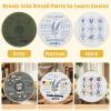 imageHTVRONT Embroidery Kit for Beginners 3 Pcs 14 Stitches and 9 Flower Practice Samplers PrePrinted Patterns Step by Step Video Beginner Embroidery Kit for Adults for Gift for WomenSimple Patterns