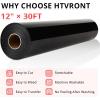 imageHTVRONT Glitter HTV Heat Transfer Vinyl Bundle 12 Rolls  10quot x 5FT Glitter Iron on Vinyl Easy to Cut Iron on Vinyl for Cricut ampamp Cameo Easy to Weed Heat Transfer VinylBlack