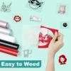 imageHTVRONT Glitter HTV Heat Transfer Vinyl Bundle 12 Rolls  10quot x 5FT Glitter Iron on Vinyl Easy to Cut Iron on Vinyl for Cricut ampamp Cameo Easy to Weed Heat Transfer Vinyl14 Colors x 3 FT