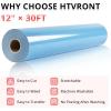 imageHTVRONT Glitter HTV Heat Transfer Vinyl Bundle 12 Rolls  10quot x 5FT Glitter Iron on Vinyl Easy to Cut Iron on Vinyl for Cricut ampamp Cameo Easy to Weed Heat Transfer VinylSky Blue