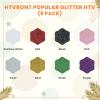 imageHTVRONT Glitter HTV Vinyl Bundle  8 Pack 10quot x 3FT Glitter Heat Transfer Vinyl for T Shirt Glitter Iron on Vinyl Compatible with Cricut Cutting Machine 8 Glitter Colors8 Glitter Colors