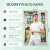 imageHTVRONT Glossy Photo Paper 4x6100 Sheets Instant Dry Picture Paper Compatible with Inkjet Printer Use Dye Ink 180gsm48lb Photo Printer Paper for Party Camping Festival Record4 x 6 inch
