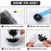 imageHTVRONT Glow in The Dark Pigment Powder 12 colors 07 oz  20 g Each Glow in The Dark Resin Pigment with UV Lamp Glow in the Dark Mica Powder for Epoxy Resin Acrylic Nails Bath Bomb etc100g  Black