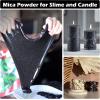 imageHTVRONT Glow in The Dark Pigment Powder 12 colors 07 oz  20 g Each Glow in The Dark Resin Pigment with UV Lamp Glow in the Dark Mica Powder for Epoxy Resin Acrylic Nails Bath Bomb etc100g  Black