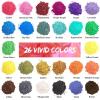 imageHTVRONT Glow in The Dark Pigment Powder 12 colors 07 oz  20 g Each Glow in The Dark Resin Pigment with UV Lamp Glow in the Dark Mica Powder for Epoxy Resin Acrylic Nails Bath Bomb etc26 Colors