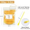 imageHTVRONT Glow in The Dark Pigment Powder 12 colors 07 oz  20 g Each Glow in The Dark Resin Pigment with UV Lamp Glow in the Dark Mica Powder for Epoxy Resin Acrylic Nails Bath Bomb etc100g  Glod