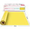 imageHTVRONT HTV Heat Transfer Vinyl Bundle 12 Pack  12quot x 5FT HTV Vinyl Rolls Easy to Cut Iron on Vinyl for All Cutting Machines Easy to Weed Heat Transfer VinylYellow