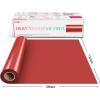 imageHTVRONT HTV Heat Transfer Vinyl Bundle 12 Pack  12quot x 5FT HTV Vinyl Rolls Easy to Cut Iron on Vinyl for All Cutting Machines Easy to Weed Heat Transfer VinylRed