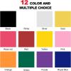 imageHTVRONT HTV Heat Transfer Vinyl Bundle 12 Pack  12quot x 5FT HTV Vinyl Rolls Easy to Cut Iron on Vinyl for All Cutting Machines Easy to Weed Heat Transfer VinylMulticolor