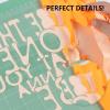 imageHTVRONT HTV Heat Transfer Vinyl Bundle 12 Pack  12quot x 5FT HTV Vinyl Rolls Easy to Cut Iron on Vinyl for All Cutting Machines Easy to Weed Heat Transfer VinylNeon Orange