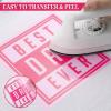 imageHTVRONT HTV Neon Pink Heat Transfer Vinyl Roll  12in x 10ft Easy to Cut ampamp Weed for Heat Vinyl Design Fluorescent PinkFluorescent Pink