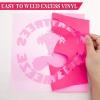 imageHTVRONT HTV Neon Pink Heat Transfer Vinyl Roll  12in x 10ft Easy to Cut ampamp Weed for Heat Vinyl Design Fluorescent PinkFluorescent Pink