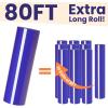 imageHTVRONT HTV Roll Heat Transfer Vinyl  12quot x 8ft White HTV Vinyl for Shirts Iron on Vinyl for All Cutting Machine  Easy to Cut ampamp Weed for Heat Transfer Design WhiteARoyal Blue