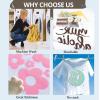 imageHTVRONT HTV Roll Heat Transfer Vinyl  12quot x 8ft White HTV Vinyl for Shirts Iron on Vinyl for All Cutting Machine  Easy to Cut ampamp Weed for Heat Transfer Design WhiteDCoffee Puff