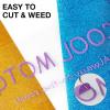 imageHTVRONT HTV Roll Heat Transfer Vinyl  12quot x 8ft White HTV Vinyl for Shirts Iron on Vinyl for All Cutting Machine  Easy to Cut ampamp Weed for Heat Transfer Design WhitePurple Glitter