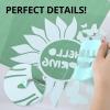 imageHTVRONT HTV Roll Heat Transfer Vinyl  12quot x 8ft White HTV Vinyl for Shirts Iron on Vinyl for All Cutting Machine  Easy to Cut ampamp Weed for Heat Transfer Design WhiteAMint Green