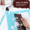 imageHTVRONT HTV Roll Heat Transfer Vinyl  12quot x 8ft White HTV Vinyl for Shirts Iron on Vinyl for All Cutting Machine  Easy to Cut ampamp Weed for Heat Transfer Design WhiteDReddish Brown Puff
