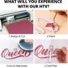 imageHTVRONT HTV Roll Heat Transfer Vinyl  12quot x 8ft White HTV Vinyl for Shirts Iron on Vinyl for All Cutting Machine  Easy to Cut ampamp Weed for Heat Transfer Design WhiteAMaroon