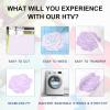 imageHTVRONT HTV Roll Heat Transfer Vinyl  12quot x 8ft White HTV Vinyl for Shirts Iron on Vinyl for All Cutting Machine  Easy to Cut ampamp Weed for Heat Transfer Design WhiteLight Purple
