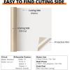 imageHTVRONT HTV Roll Heat Transfer Vinyl  12quot x 8ft White HTV Vinyl for Shirts Iron on Vinyl for All Cutting Machine  Easy to Cut ampamp Weed for Heat Transfer Design WhiteACamel Brown