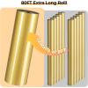 imageHTVRONT HTV Roll Heat Transfer Vinyl  12quot x 8ft White HTV Vinyl for Shirts Iron on Vinyl for All Cutting Machine  Easy to Cut ampamp Weed for Heat Transfer Design WhiteAGold