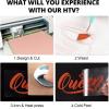 imageHTVRONT HTV Roll Heat Transfer Vinyl  12quot x 8ft White HTV Vinyl for Shirts Iron on Vinyl for All Cutting Machine  Easy to Cut ampamp Weed for Heat Transfer Design WhiteATexas Orange