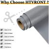 imageHTVRONT HTV Vinyl Rolls  12quot x 15ft Black ampamp White Heat Transfer Vinyl for Shirts IronOn Vinyl for All Cutting Machines  Easy to Cut ampamp Weed for Heat DesignSilver