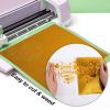 imageHTVRONT HTV Vinyl Rolls  12quot x 15ft Black ampamp White Heat Transfer Vinyl for Shirts IronOn Vinyl for All Cutting Machines  Easy to Cut ampamp Weed for Heat DesignGold Glitter