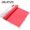 imageHTVRONT HTV Vinyl Rolls Heat Transfer Vinyl  12quot x 5ft Aqua Blue HTV Vinyl for Shirts Iron on Vinyl for All Cutter Machine  Easy to Cut ampamp Weed for Heat Vinyl Design Aqua BlueRed