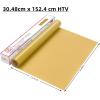 imageHTVRONT HTV Vinyl Rolls Heat Transfer Vinyl  12quot x 5ft Aqua Blue HTV Vinyl for Shirts Iron on Vinyl for All Cutter Machine  Easy to Cut ampamp Weed for Heat Vinyl Design Aqua BlueGold